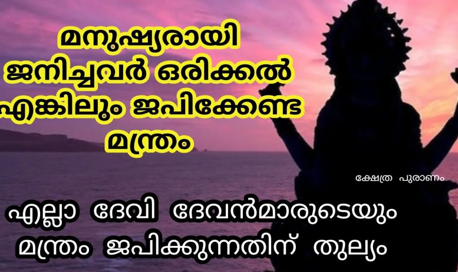 അത്ഭുത ഗായത്രി മന്ത്രം! ഒരുതവണ ജപിച്ചാൽ പോലും ഫലം!