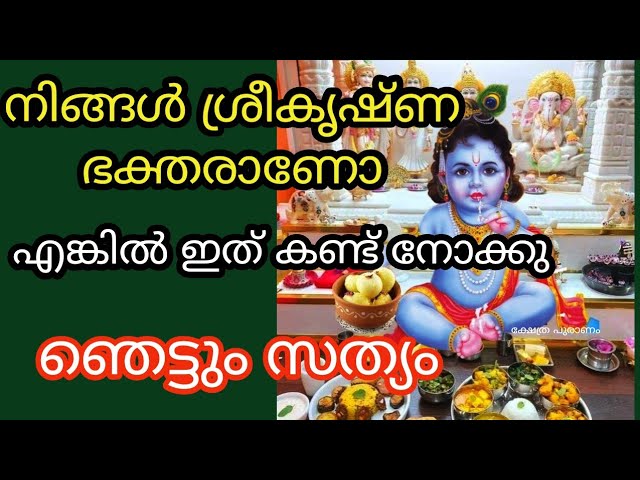 ശ്രീകൃഷ്ണ ഭക്തരാണോ നിങ്ങൾ??? എങ്കിൽ ഇതൊന്നു കണ്ടു നോക്കൂ!