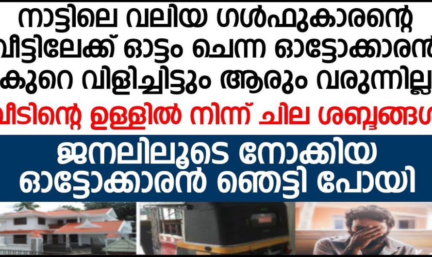 നാട്ടിലെ വലിയ ഗൾഫുകാരുടെ വീട്ടിലേക്ക് ഓട്ടം ചെന്ന ഓട്ടോക്കാരനായ യുവാവിന് സംഭവിച്ചത്