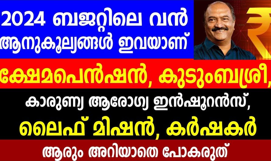 2024 ലെ ബഡ്ജറ്റിലെ ആനുകൂല്യങ്ങൾ ആരും അറിയാതെ പോകരുത്