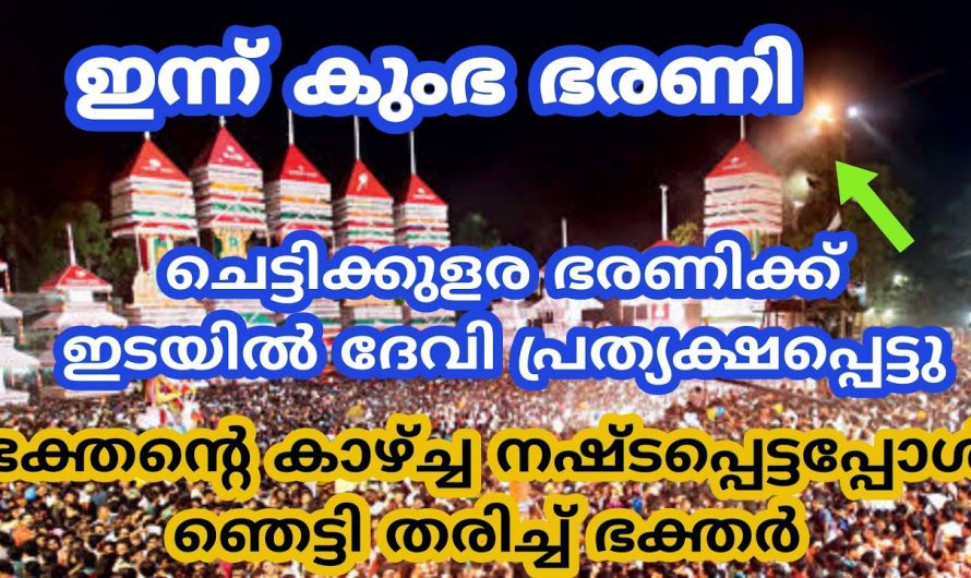 ചെട്ടികുളങ്ങര ഭരണിക്ക് ഇടയിൽ ദേവി പ്രത്യക്ഷപ്പെട്ടു