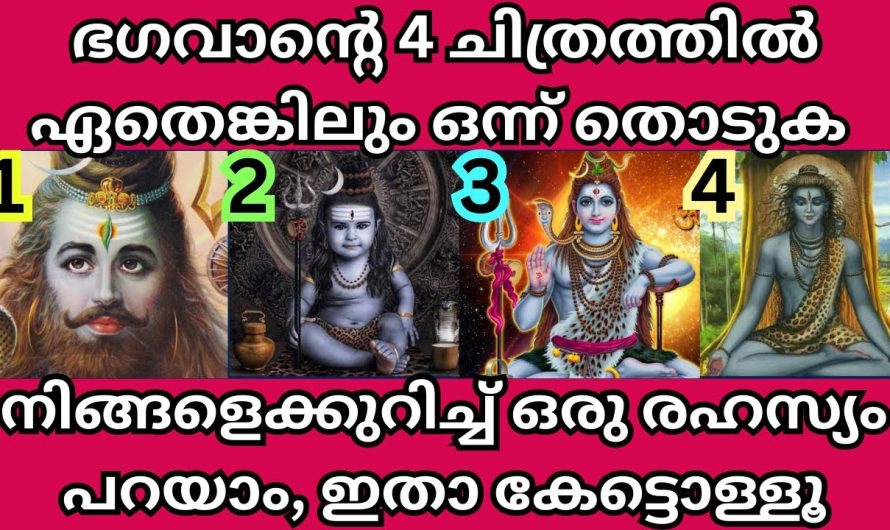 4 ചിത്രങ്ങളിൽ ഒന്ന് തിരഞ്ഞെടുക്കൂ, നിങ്ങളെ പറ്റി ഞെട്ടിക്കുന്ന രഹസ്യങ്ങൾ പറയാം,