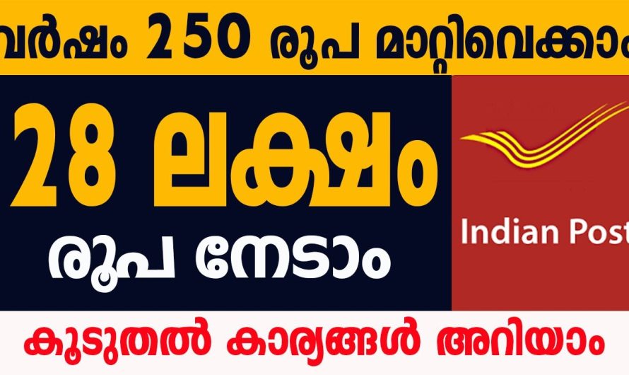 വർഷം 250 രൂപ മാറ്റിവയ്ക്കാം.28 ലക്ഷം നേടാം ഈ പദ്ധതിയിൽ അംഗങ്ങളാകാം