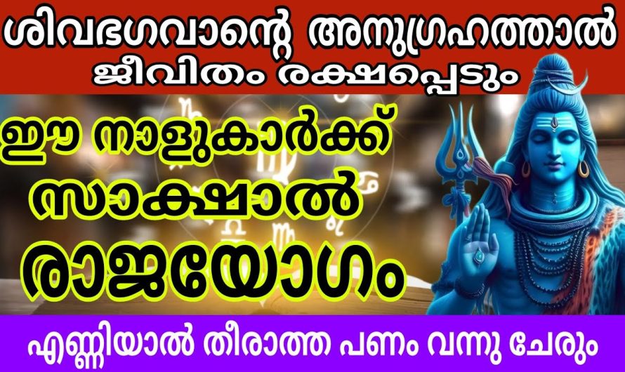 വട്ടപൂജ്യത്തിൽ നിന്നും കോടീശ്വര യോഗത്തിൽ എത്തുന്ന നാളുകാർ തുടങ്ങി കഴിഞ്ഞു നല്ല കാലം