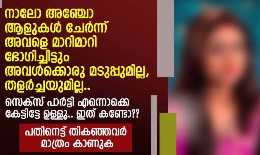 ഒരു പെണ്ണും കുറെ ആണുങ്ങളും ചേർന്ന് നടത്തിയ പാർട്ടിയിൽ സംഭവിച്ചത്..