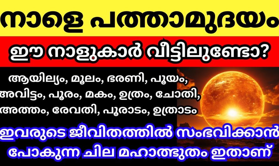 ഈ നക്ഷത്രക്കാരുടെ ജീവിതത്തിൽ സംഭവിക്കാൻ പോകുന്ന ചില മഹാത്ഭുതം ഇതാണ്…