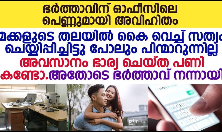 ഭർത്താവിന് ഓഫീസിലെ പെണ്ണുമായി അ.വി.ഹി.തം കണ്ടു പിടിച്ച ഭാര്യ ചെയ്ത പണി കണ്ടോ….