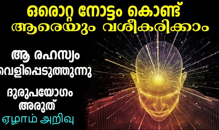 ഒരൊറ്റ നോട്ടം കൊണ്ട് എന്തും നടക്കും,ദുരുപയോഗം ചെയ്യരുത്