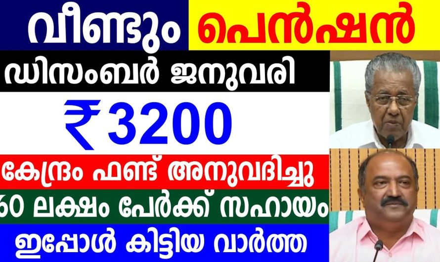 60 ലക്ഷം പേർക്ക് സഹായം  കേന്ദ്രം ഫണ്ട് അനുവദിച്ചു വീണ്ടും പെൻഷൻ