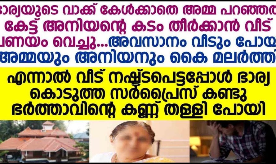 അനിയന്റെ കടം തീർക്കാൻ വീട് പണയം വെച്ചചേട്ടന് സംഭവിച്ചത്….