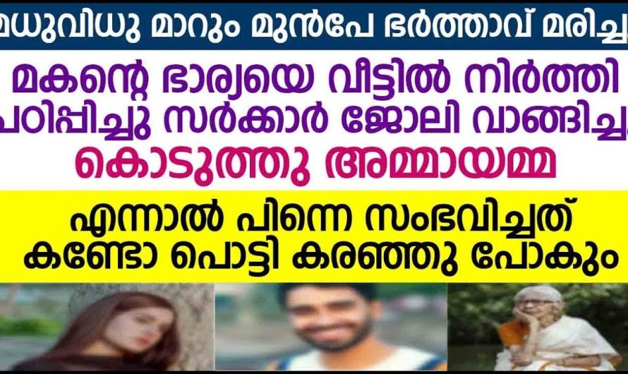 മകൻ മരിച്ചപ്പോൾ മകന്റെ ഭാര്യയോട് അമ്മായമ്മ ചെയ്തത് കണ്ടാൽ പൊട്ടി കരഞ്ഞു പോകും