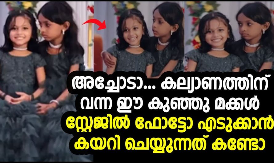 കല്യാണത്തിന് വന്ന ഈ കുഞ്ഞു മക്കൾ സ്റ്റേജിൽ ഫോട്ടോ എടുക്കാൻ കയറി ചെയ്യുന്നത് കണ്ടോ