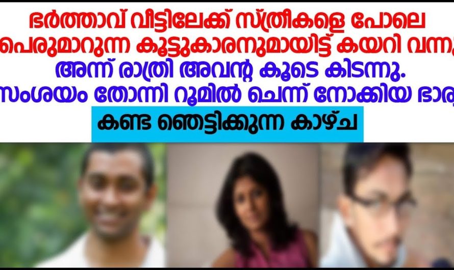 ഭർത്താവ് വീട്ടിലേക്ക് സ്ത്രീകളെ പോലെ പെരുമാറുന്ന കൂട്ടുകാരനുമായിട്ട് കയറി വന്ന യുവാവിന് സംഭവിച്ചത്