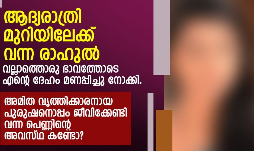 ആദ്യരാ ത്രി മുറിയിലേക്ക് വന്ന രാഹുൽ വല്ലാത്തൊരു ഭാവത്തോടെ എന്റെ ദേഹം മണപ്പിച്ചു നോക്കി