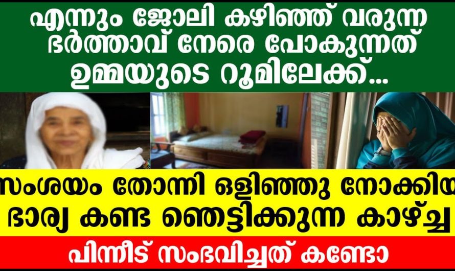 ജോലി കഴിഞ്ഞ് വരുന്ന ഭർത്താവ് നേരെ പോകുന്നത് ഉമ്മയുടെ റൂമിലേക്ക്; ഒളിഞ്ഞു നോക്കിയ ഭാര്യ കണ്ട കാഴ്ച്ച