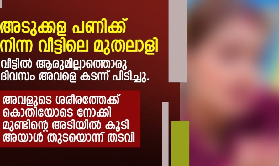 അടുക്കള പണിക്ക് നിന്ന വീട്ടിലെ മുതലാളി വീട്ടില്‍ ആരുമില്ലാത്തൊരു ദിവസം അവളെ