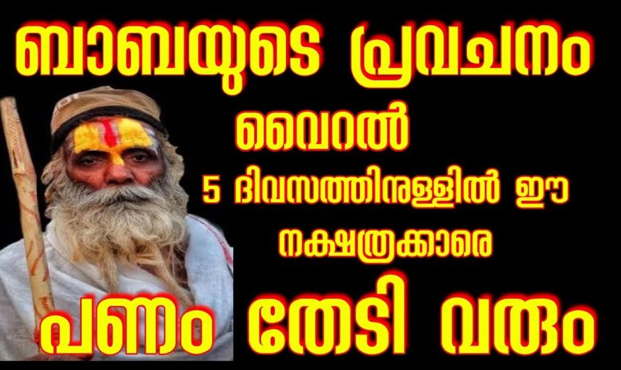 ബാബയുടെ പ്രവചനം വൈറൽ… ഈ നക്ഷത്രക്കാരെ പണം തേടി വരും….