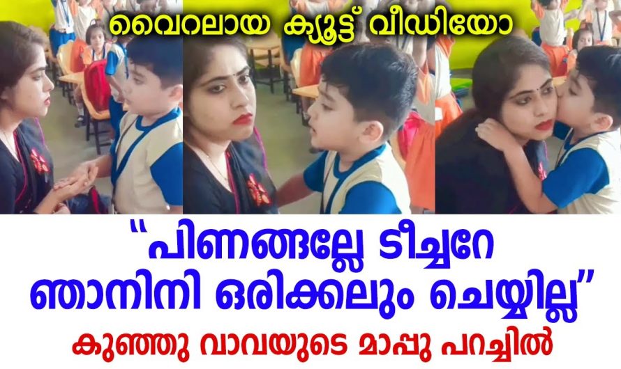 പിണങ്ങല്ലേ ടീച്ചറേ ഞാനിനി ഒരിക്കലും ചെയ്യില്ല; കുഞ്ഞു വാവയുടെ വൈറലായ ഒരു മാപ്പുപറച്ചില്‍