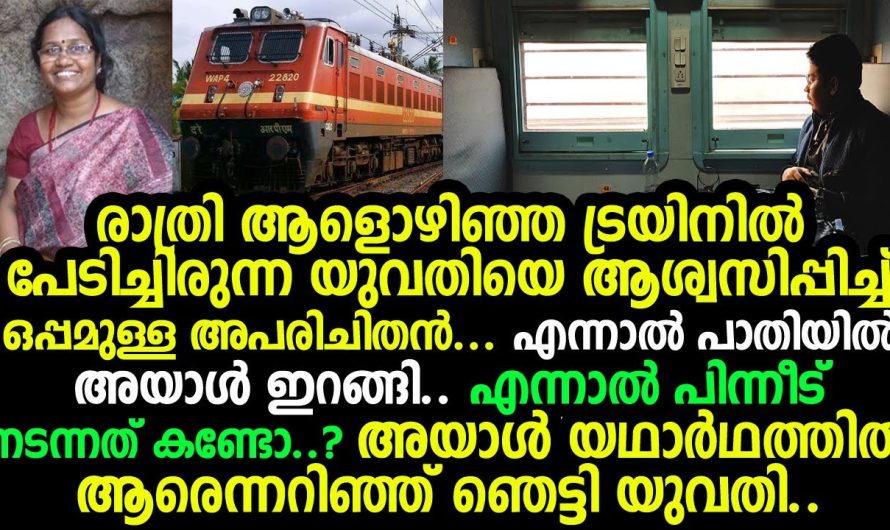 ട്രയിനില്‍ രാത്രി ഒറ്റയ്ക്കായ യുവതിയെ ആശ്വസിപ്പിച്ച് ശേഷം ഇറങ്ങിപ്പോയ യാത്രക്കാരന്‍ ആരെന്ന് കണ്ടോ?