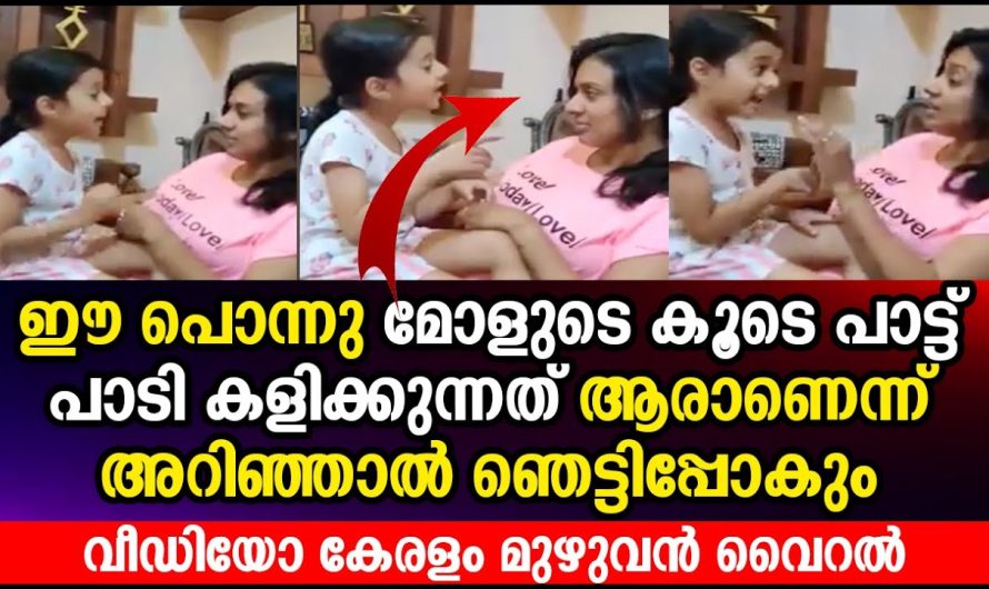 ഈ പൊന്നു മോളുടെ കൂടെ പാട്ട് പാടി കളിക്കുന്നത് ആരാണെന്ന് അറിഞ്ഞാൽ ഞെട്ടിപ്പോകും