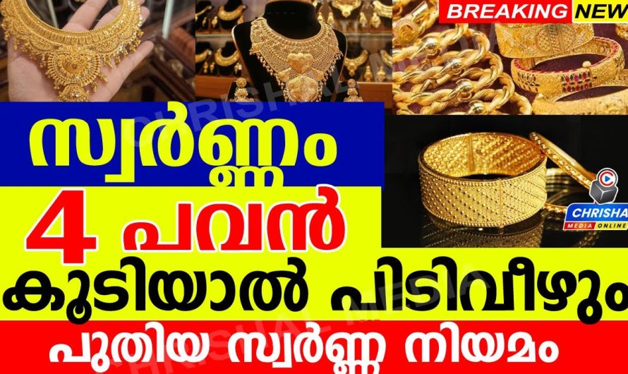 സ്വർണ്ണം 4 പവൻ കൂടിയാൽ ഇനി പിടിവീഴും..?കേരളത്തിൽ പുതിയ സ്വർണ്ണ നിയമം വന്നു.എല്ലാവരും അറിയുക