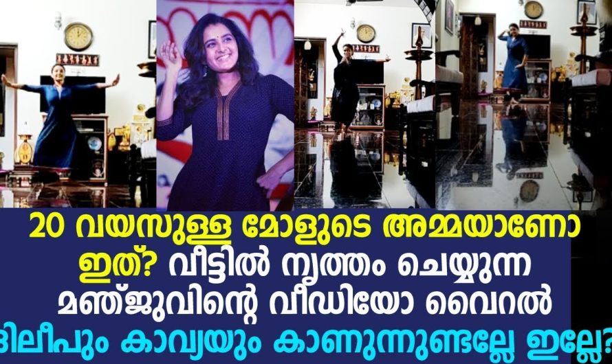 അസാമാന്യ മെയ്‌വഴക്കത്തോടെ വീട്ടില്‍ നൃത്തം ചെയ്ത് മഞ്ജുവാര്യര്‍; വീഡിയോ വൈറല്‍