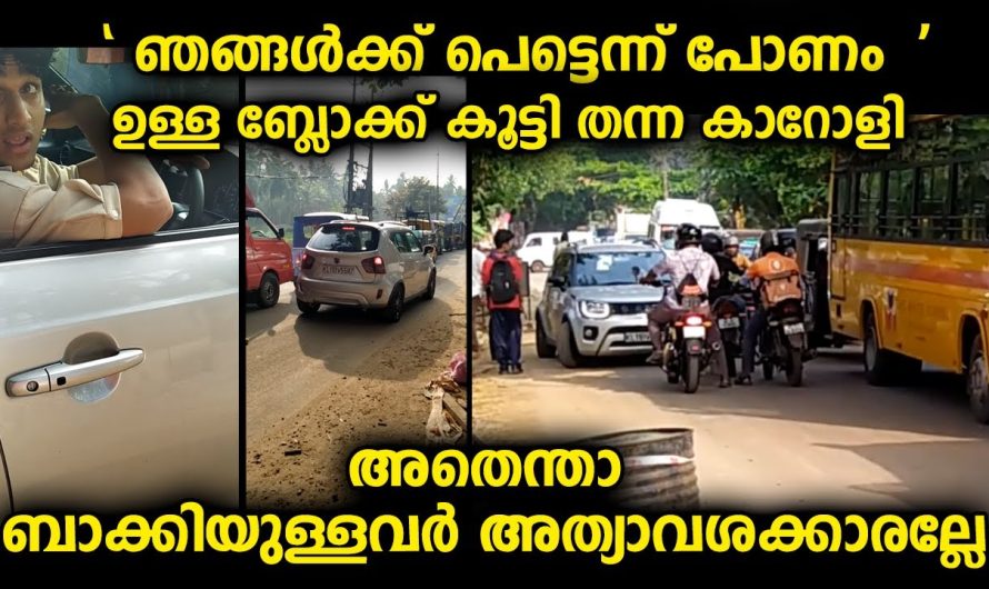 ഇവനെപ്പോലെ ഒരു കാറുകാരൻ മതി മറ്റു വാഹനങ്ങളുടെ സമയം കളയാൻ…എല്ലാവരും അത്യാവശ്യക്കാരാണ്