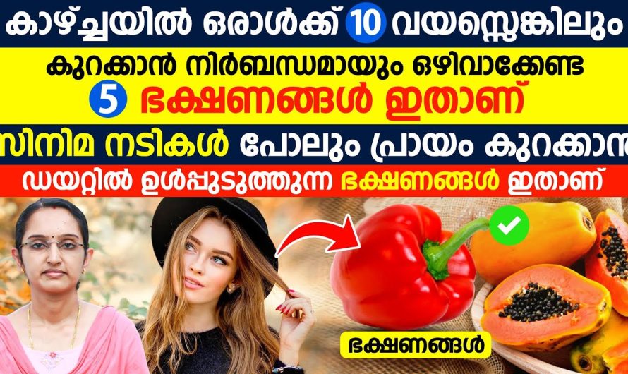 ഒരാൾക്ക് കാഴ്ച്ചയിൽ 10 വയസെങ്കിലും കുറക്കാൻനിർബന്ധമായും ഒഴിവാക്കേണ്ട 5 ഭക്ഷണങ്ങൾ ഇതാണ്