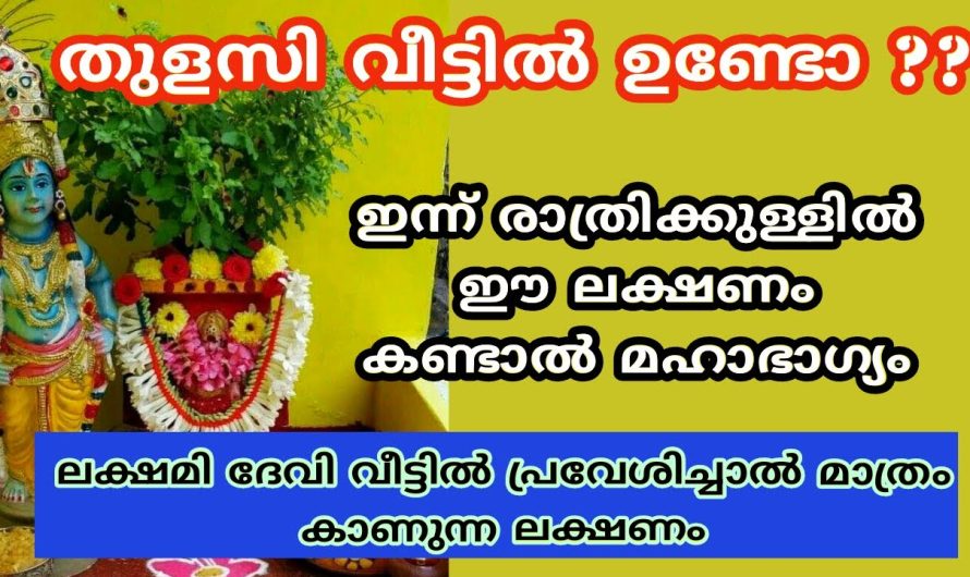 ഇന്ന് രാത്രിക്കുള്ളിൽ ഈ ലക്ഷണം കണ്ടാൽ മഹാഭാഗ്യം