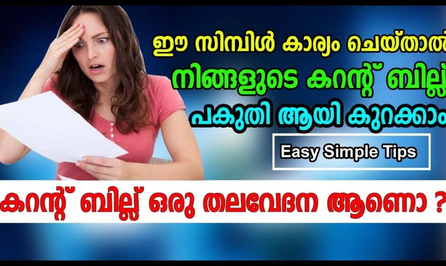 ഇനി കറന്റ് ബില്ല് പകുതി ആയി കുറയ്ക്കാം സിമ്പിള്‍ ട്രിക്ക്