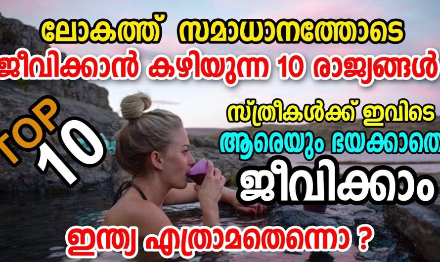 ലോകത്തെ സമാധാനം ഉള്ളത് 10 രാജ്യങ്ങള്‍