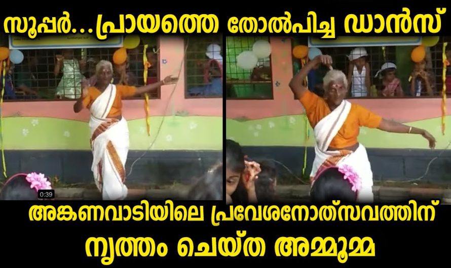 പ്രായത്തെ തോൽപ്പിച്ചു അമ്മൂമ്മയുടെ കിടിലൻ ഡാൻസ് …സൂപ്പർ…പറയാൻ വാക്കുകളില്ല