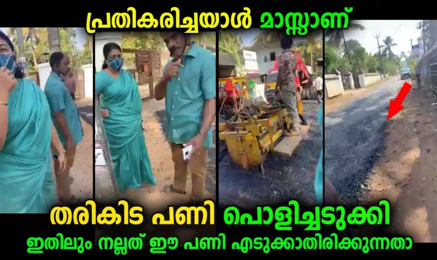 ഇതിലും നല്ലത് ഈ റോഡുപണി ചെയ്യാതിരിക്കുന്നതായിരുന്നു…പൊളിച്ചടുക്കിയ പ്രതികരണം