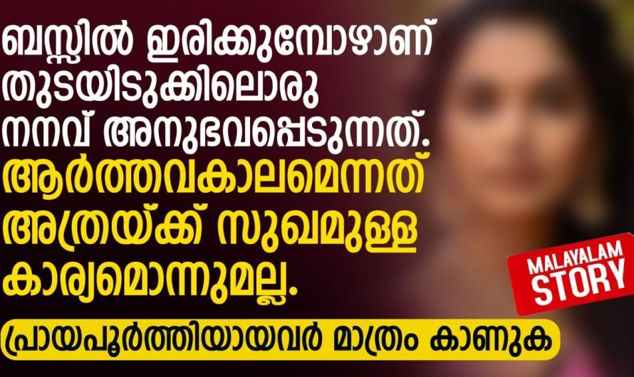 ബസിൽ ഇരിക്കുമ്പോ തുടയിടുക്കിൽ ഒരു നനവ് പോലെ !
