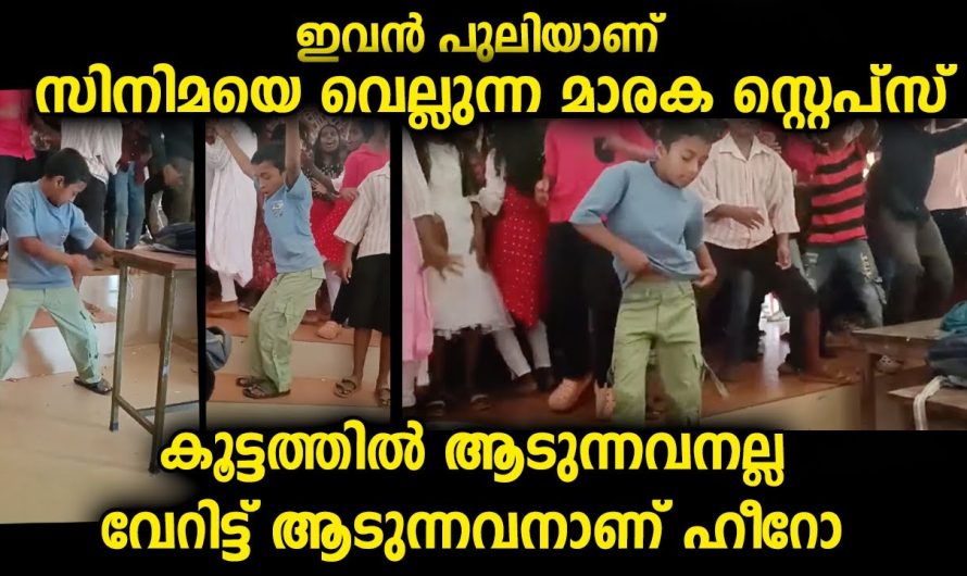 വേറിട്ട ഡാൻസ് കളിച്ച ഹീറോ…സ്കൂളിലെ  ആഘോഷത്തിൽ കിടിലൻ പെർഫോമൻസ്