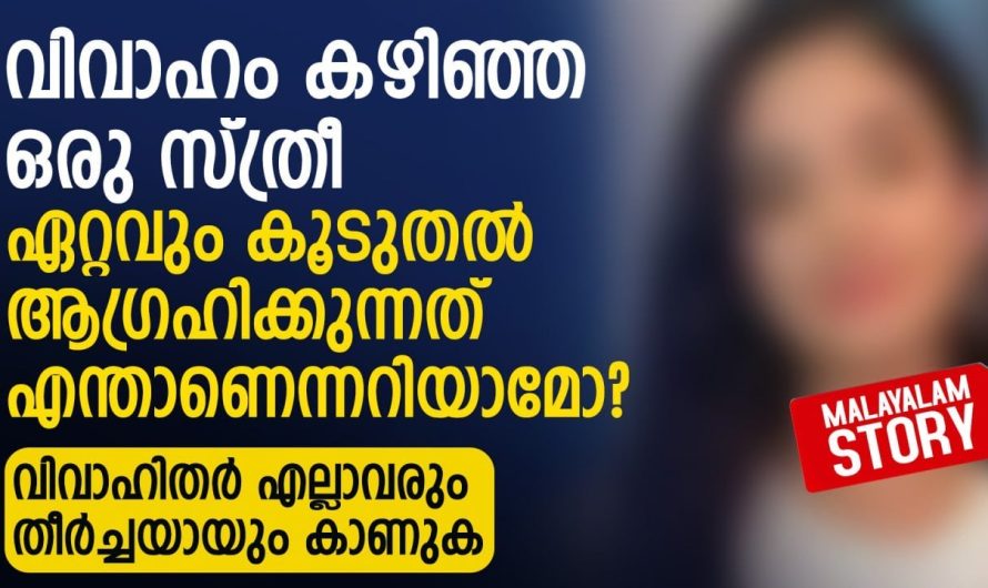 വിവാഹം കഴിഞ്ഞ ഒരു സ്ത്രീ ഏറ്റവും കൂടുതൽ ആഗ്രഹിക്കുന്നത് എന്താണെന്നറിയാമോ