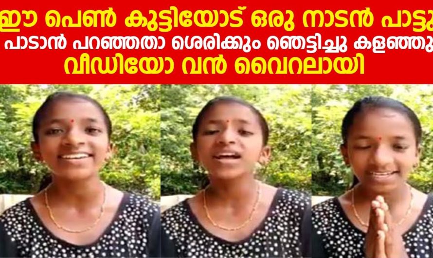 ഈ പെൺ കുട്ടിയോട് ഒരു നാടൻ പാട്ടു പാടാൻ പറഞ്ഞതാ ശെരിക്കും ഞെട്ടിച്ചു കളഞ്ഞു വീഡിയോ വൻ വൈറലായി
