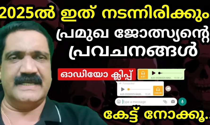ജ്യോതിഷത്തിൽ വിശ്വസിക്കുന്നവർ ഇതൊന്നു കേട്ട് നോക്കൂ | 2025ൽ നടക്കാൻ പോവുന്ന കാര്യങ്ങൾ!