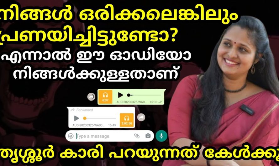 ഒരിക്കലെങ്കിലും പ്രണയിച്ചിട്ടുള്ളവർ ഈ ഓഡിയോ ഒന്ന് കേട്ട് നോക്കൂ! 100% സത്യം അല്ലേ?