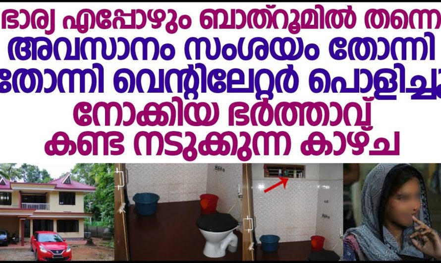 ഭാര്യ ഇപ്പോഴും ബാത്റൂമിൽ തന്നെ ബാത്‌റൂമിൽ ഒളിഞ്ഞു നോക്കിയ ഭർത്താവ് കണ്ട ഞെട്ടിക്കുന്ന കാഴ്ച
