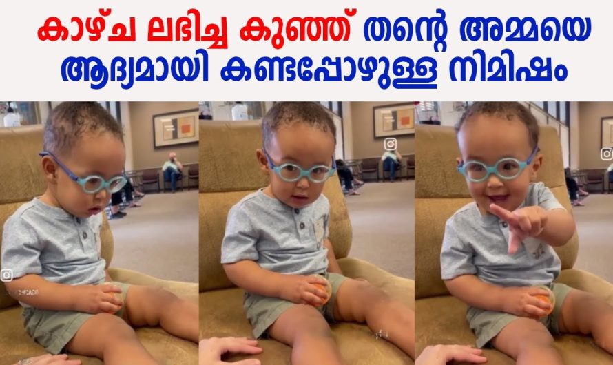 കാഴ്ച ലഭിച്ച കുഞ്ഞ് തന്റെ അമ്മയെ ആദ്യമായി കണ്ടപ്പോഴുള്ള നിമിഷം ഏറ്റെടുത്ത് സോഷ്യൽ ലോകം !!