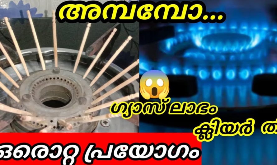 ഗ്യാസ് ബർണറിൽ ടൂത്ത് പിക് ഇതുപോലെ ചെയ്തു നോക്കിയോ?