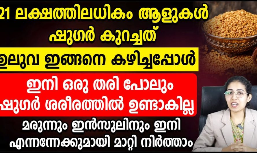 മ.രു.ന്നും .ഇ.ൻ.സുലിനും ഇനി എന്നന്നേക്കുമായി മാറ്റി നിർത്താം