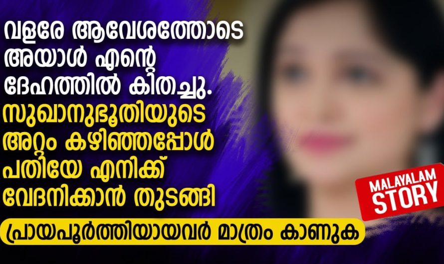 വളരേ ആവേശത്തോടെ അയാൾ എന്റെ ദേഹത്തിൽ കിതച്ചു